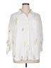 Torrid 100% Rayon White 3/4 Sleeve Button-Down Shirt Size 2X Plus (2) - photo 1