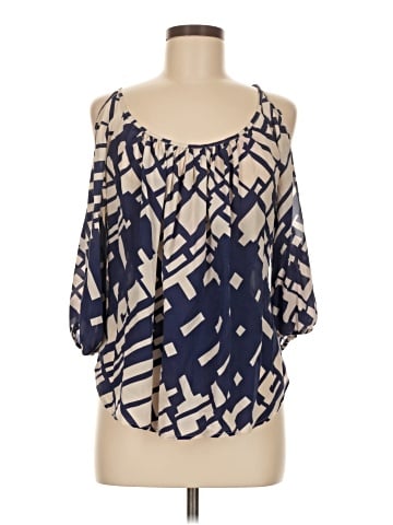Akiko 3/4 Sleeve Silk Top (view 1)