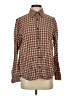 Rag & Bone Houndstooth Brown Long Sleeve Button-Down Shirt Size 0 - photo 1