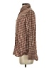 Rag & Bone Houndstooth Brown Long Sleeve Button-Down Shirt Size 0 - photo 5