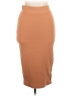 Missguided Solid Tan Casual Skirt Size 6 - photo 1