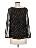 Ann Taylor 100% Polyester Black Long Sleeve Blouse Size M - photo 2