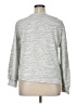 Ellen Tracy Animal Print Silver Pullover Sweater Size XL - photo 2