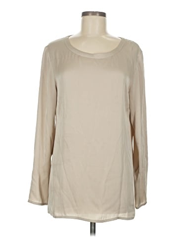 Jarbo Long Sleeve Silk Top (view 1)