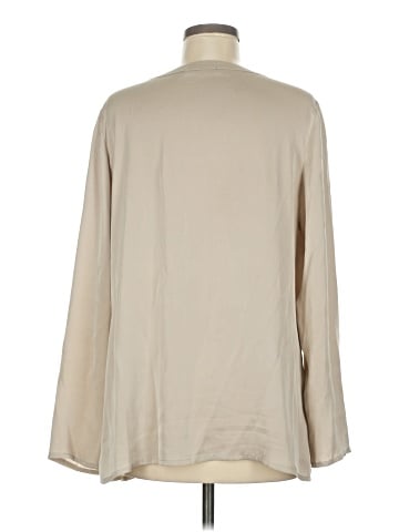 Jarbo Long Sleeve Silk Top (view 2)