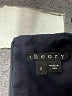 Theory Solid Black Blue Cocktail Dress Size 0 - photo 6