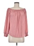 Express Outlet 100% Polyester Pink Long Sleeve Blouse Size L - photo 1