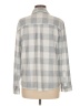 32 Degrees Houndstooth Gray White Long Sleeve Blouse Size M - photo 2