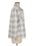 32 Degrees Houndstooth Gray White Long Sleeve Blouse Size M - photo 4