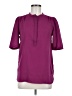 Lands' End 100% Polyester Burgundy 3/4 Sleeve Blouse Size 6 - photo 1