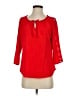Alison Andrews Red 3/4 Sleeve Blouse Size S - photo 1