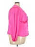 Torrid Pink Long Sleeve Blouse Size 3X Plus (3) - photo 4
