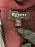 Express 100% Polyester Burgundy Long Sleeve Blouse Size L - photo 7