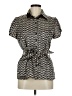 DressBarn Black Short Sleeve Blouse Size M - photo 1