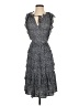 Lilya Polka Dots Gray Cocktail Dress Size S - photo 1