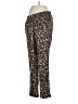 IMAN Animal Print Brown Casual Pants Size M - photo 1