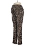 IMAN Animal Print Brown Casual Pants Size M - photo 2