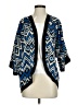 Monteau 100% Polyester Blue Kimono Size S - photo 1