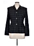 Evan Picone 100% Viscose Plaid Black Blazer Size 14 - photo 1