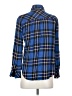 Rails 100% Rayon Plaid Blue Long Sleeve Button-Down Shirt Size S - photo 2