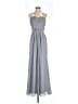 David's Bridal 100% Polyester Gray Cocktail Dress Size 4 - photo 1