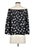 Aqua 100% Polyester Black 3/4 Sleeve Blouse Size S - photo 2