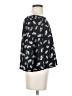 Aqua 100% Polyester Black 3/4 Sleeve Blouse Size S - photo 4