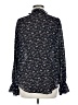 Net Collection 100% Polyester Floral Blue Long Sleeve Blouse Size 8 - photo 2