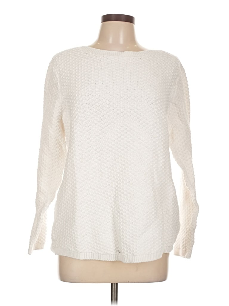 Pre-owned Appleseeds Pullover Sweater In White