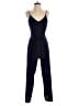 Monteau Solid Blue Jumpsuit Size S - photo 1