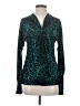 Unbranded Animal Print Teal Long Sleeve Blouse Size S (estimated) - photo 1