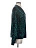 Unbranded Animal Print Teal Long Sleeve Blouse Size S (estimated) - photo 4