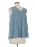 Hal Rubenstein Blue Sleeveless Blouse Size M - photo 2