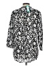 Monday Fun 100% Rayon Animal Print Silver 3/4 Sleeve Blouse Size L - photo 2