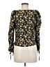 Topshop 100% Polyester Black Long Sleeve Blouse Size 6 - photo 2