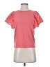 Self Contrast 100% Cotton Pink Short Sleeve Top Size XS - photo 1