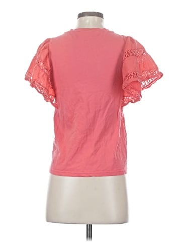 Self Contrast Short Sleeve Top (view 2)
