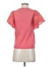 Self Contrast 100% Cotton Pink Short Sleeve Top Size XS - photo 2
