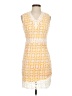 Eilly Bazar 100% Polyester Print Yellow Casual Dress Size XS - photo 1