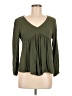 Shein 100% Viscose Green Long Sleeve Blouse Size 6 - photo 1