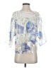 Vanessa Virginia Blue Short Sleeve Blouse Size 0 - photo 1