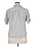 Universal Thread 100% Rayon Stripes Silver Short Sleeve Blouse Size XL - photo 2