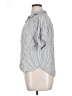Universal Thread 100% Rayon Stripes Silver Short Sleeve Blouse Size XL - photo 5