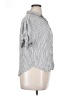 Universal Thread 100% Rayon Stripes Silver Short Sleeve Blouse Size XL - photo 4