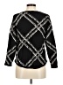 Chico's Argyle Stripes Black Pullover Sweater Size Med (1) - photo 2