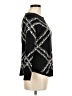 Chico's Argyle Stripes Black Pullover Sweater Size Med (1) - photo 4