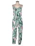 Old Navy 100% Rayon Tropical Green Jumpsuit Size S - photo 1