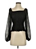ASOS 100% Polyester Black 3/4 Sleeve Blouse Size 4 - photo 1