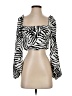 Princess Polly 100% Polyester Ivory Long Sleeve Blouse Size 4 - photo 1