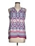 Rose + Olive 100% Polyester Purple Sleeveless Blouse Size M - photo 1
